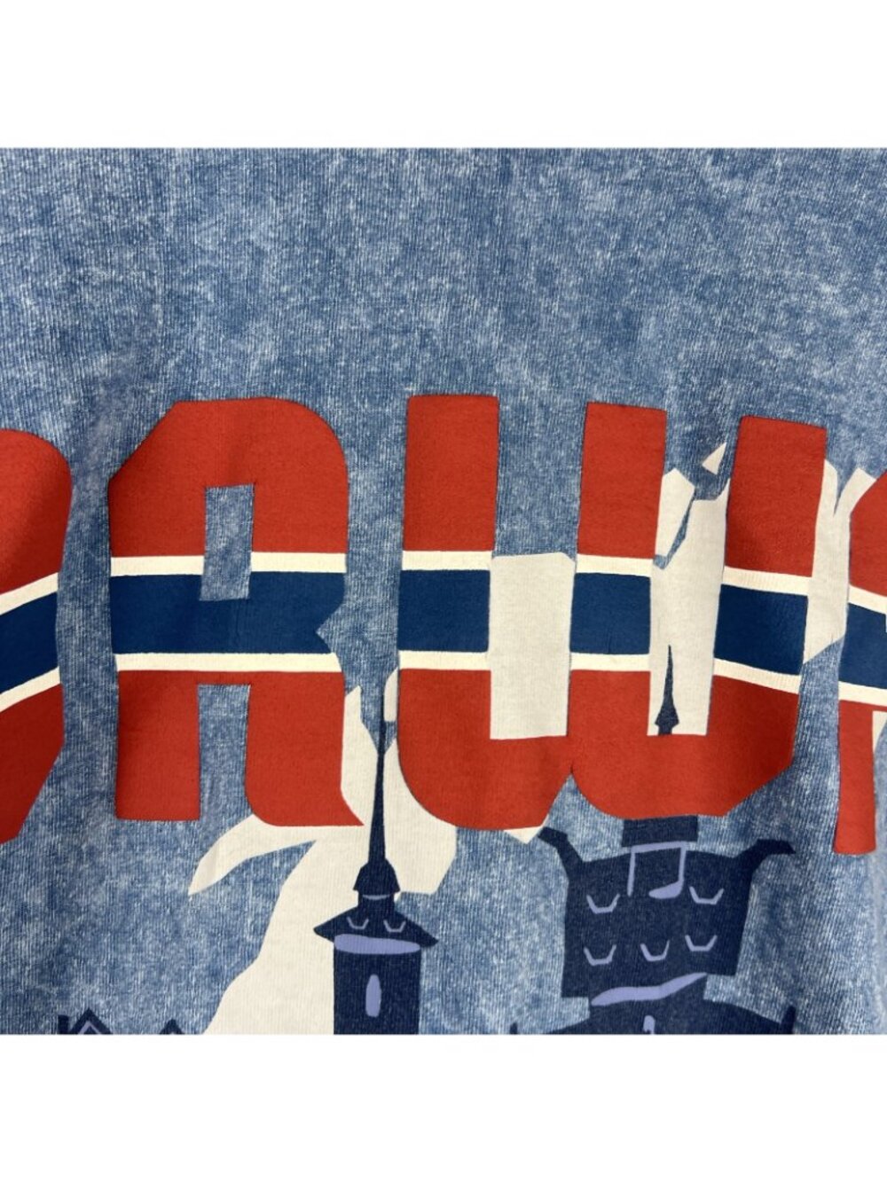 Disney Epcot Norway Spirit Jersey Long Sleeve Shirt Adult Large Blue - Picture 6 of 7